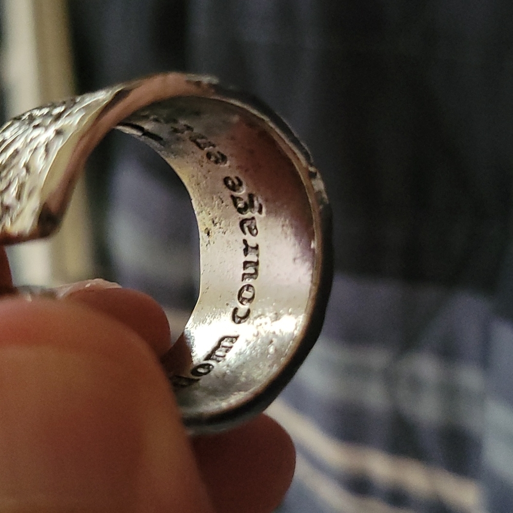 Route 66 Freedom Courage Enterprise 925 Silver Ring Size 9 - Picture 10 of 14